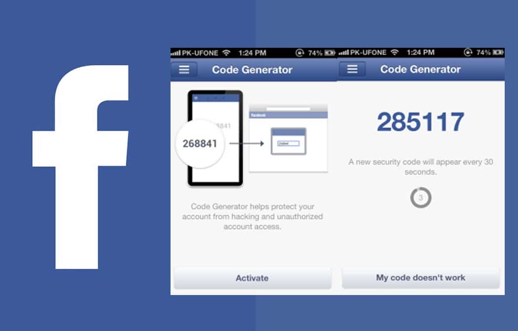 facebook code generator web